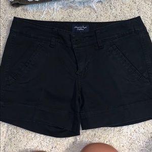 Black stretch AE shorts